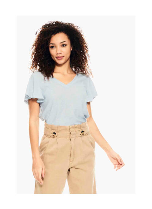 Top bleu GARCIA pour femme