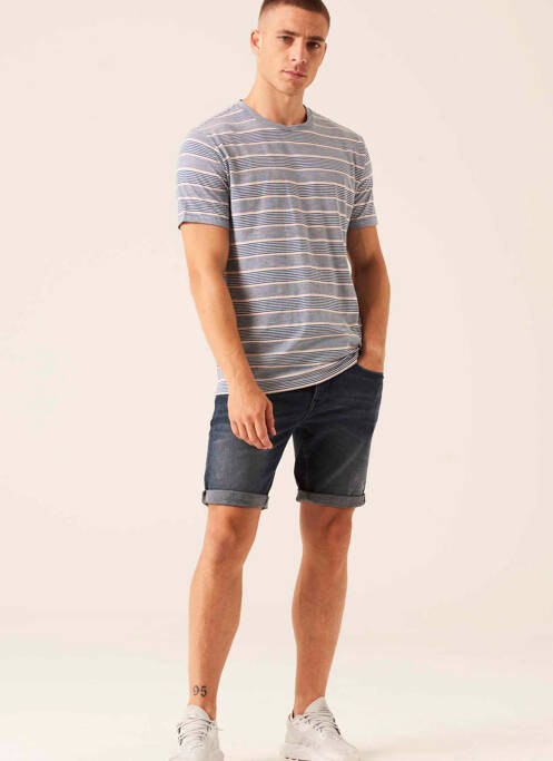 T-shirt bleu GARCIA pour homme