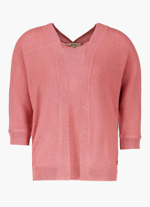 Gilet manches courtes rose GARCIA femme