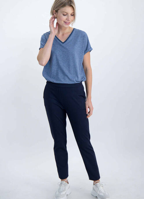 Pantalon slim bleu GARCIA pour femme