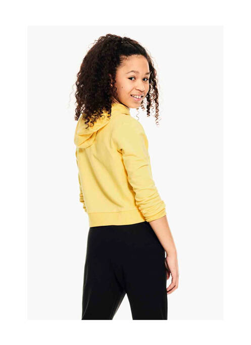 Sweat-shirt à capuche jaune GARCIA pour fille