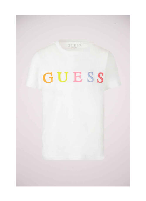 T-shirt blanc GUESS pour fille