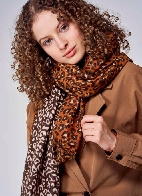 Foulard marron HAILYS pour femme