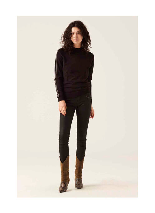 Pull col roulé noir GARCIA pour femme
