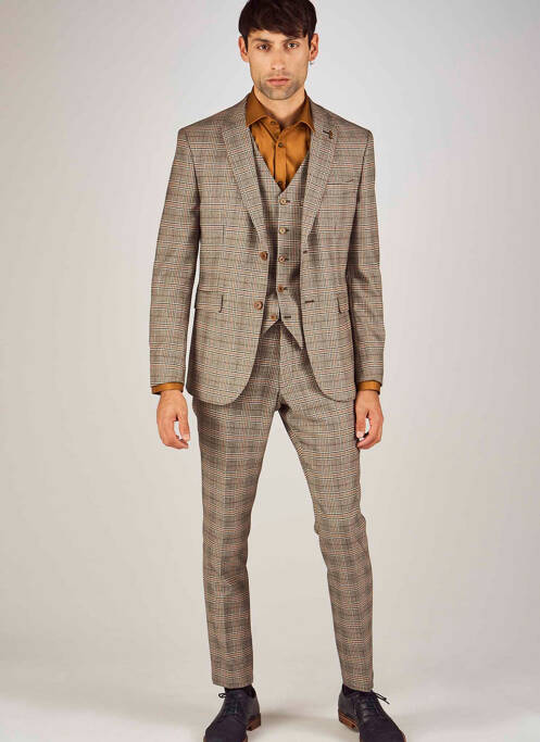 Pantalon chino marron LE FABULEUX MARCEL DE BRUXELLES pour homme