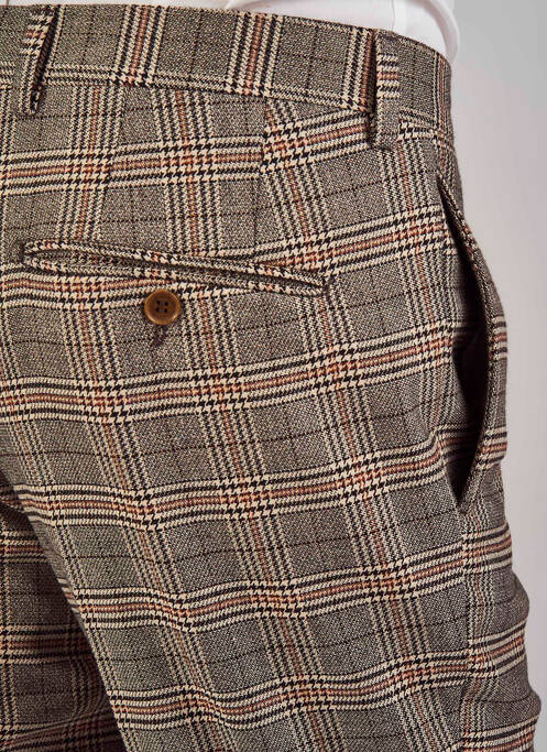Pantalon chino marron LE FABULEUX MARCEL DE BRUXELLES pour homme