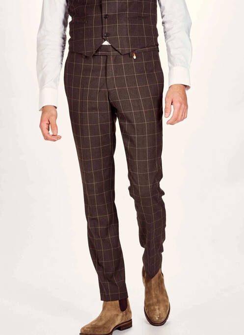 Pantalon chino marron LE FABULEUX MARCEL DE BRUXELLES pour homme