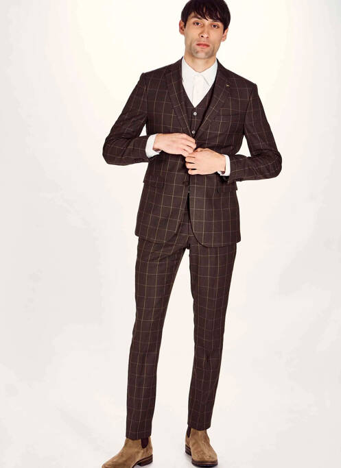 Pantalon chino marron LE FABULEUX MARCEL DE BRUXELLES homme