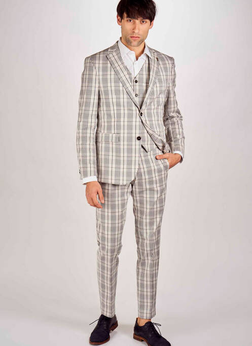 Gilet sans manche beige LE FABULEUX MARCEL DE BRUXELLES pour homme