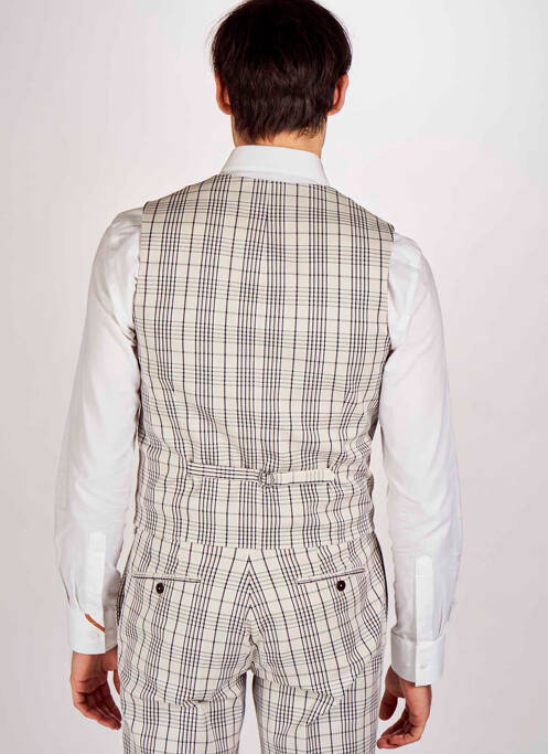 Gilet sans manche beige LE FABULEUX MARCEL DE BRUXELLES pour homme