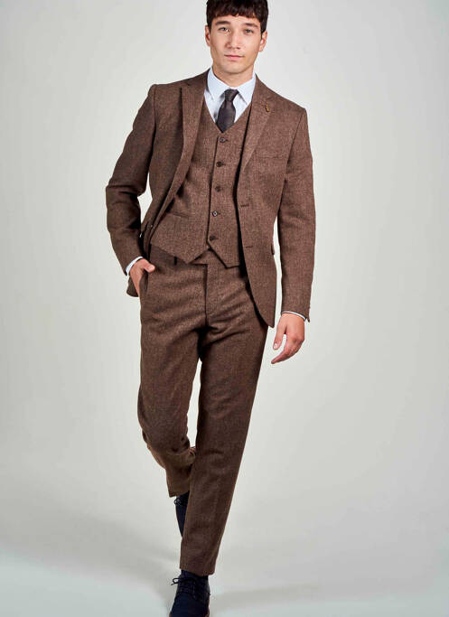 Pantalon chino marron LE FABULEUX MARCEL DE BRUXELLES pour homme