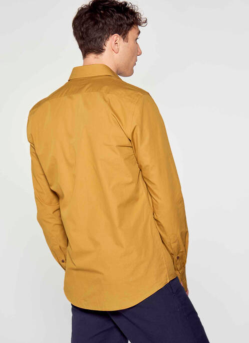 Chemise manches longues marron LE FABULEUX MARCEL DE BRUXELLES homme