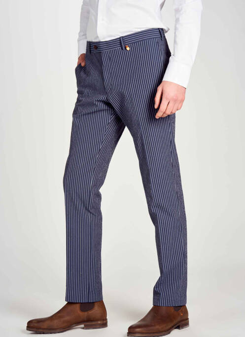 Pantalon chino bleu LE FABULEUX MARCEL DE BRUXELLES pour homme