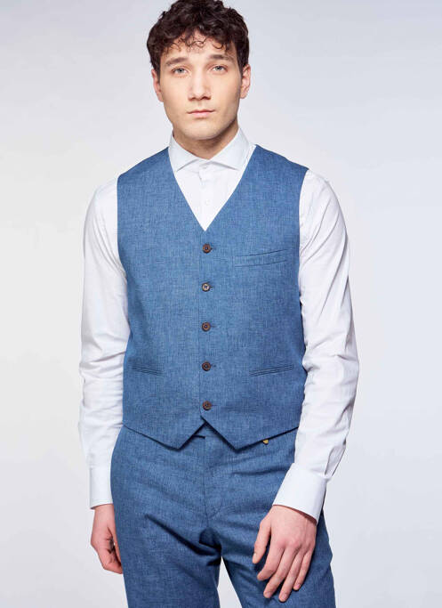 Gilet sans manche bleu LE FABULEUX MARCEL DE BRUXELLES pour homme
