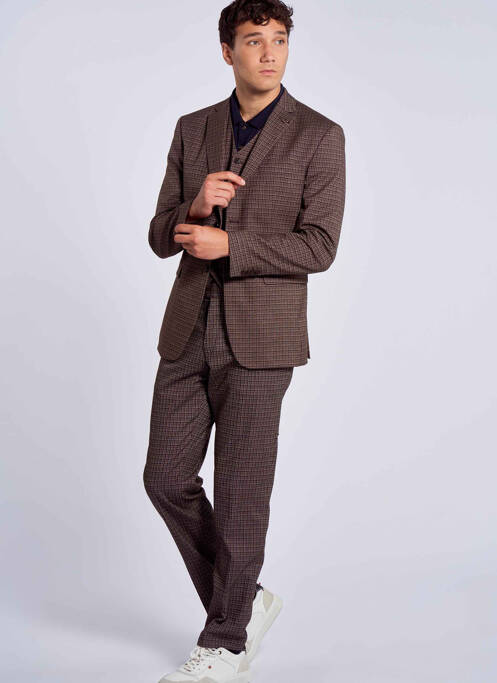 Pantalon chino marron LE FABULEUX MARCEL DE BRUXELLES pour homme