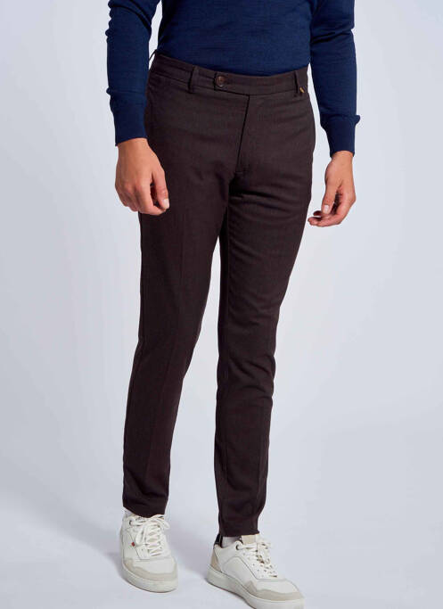 Pantalon chino marron LE FABULEUX MARCEL DE BRUXELLES pour homme