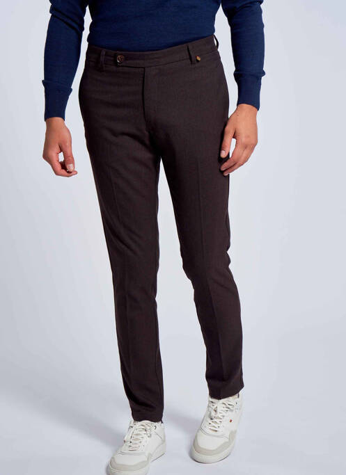 Pantalon chino marron LE FABULEUX MARCEL DE BRUXELLES pour homme