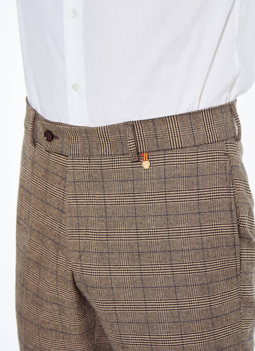 Pantalon chino marron LE FABULEUX MARCEL DE BRUXELLES homme