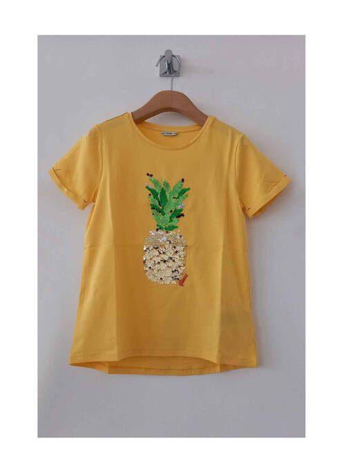 T-shirt jaune GUESS fille