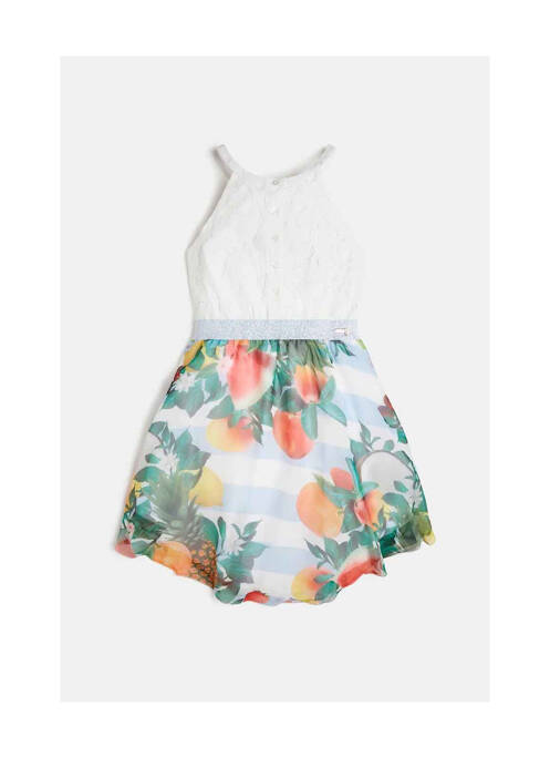 Robe courte blanc GUESS pour fille
