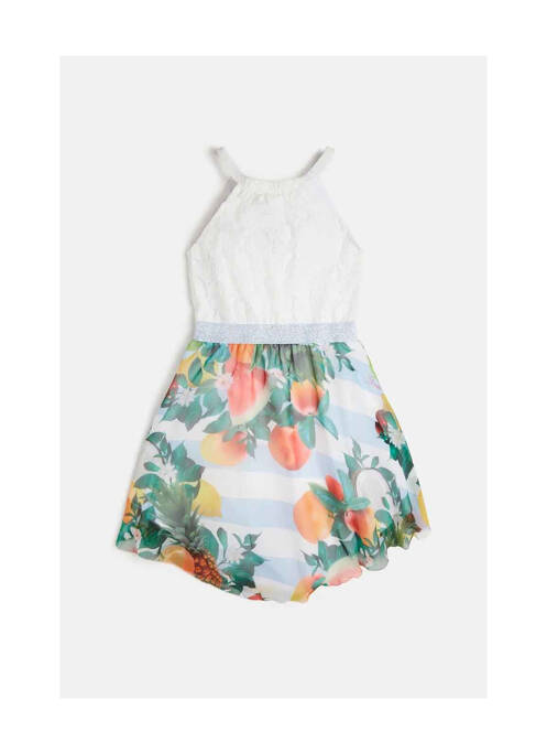 Robe courte blanc GUESS pour fille