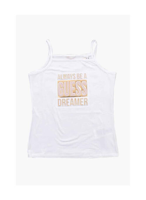 T-shirt blanc GUESS pour fille