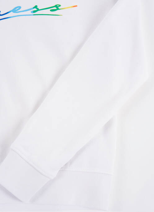 Sweat-shirt à capuche blanc GUESS pour fille