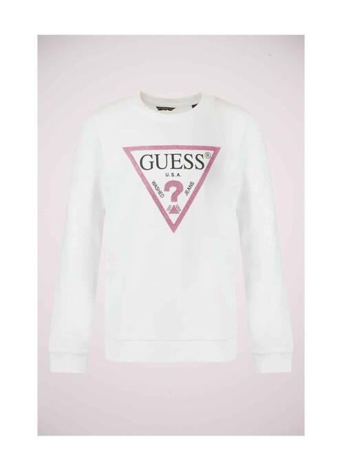Sweat-shirt blanc GUESS pour fille