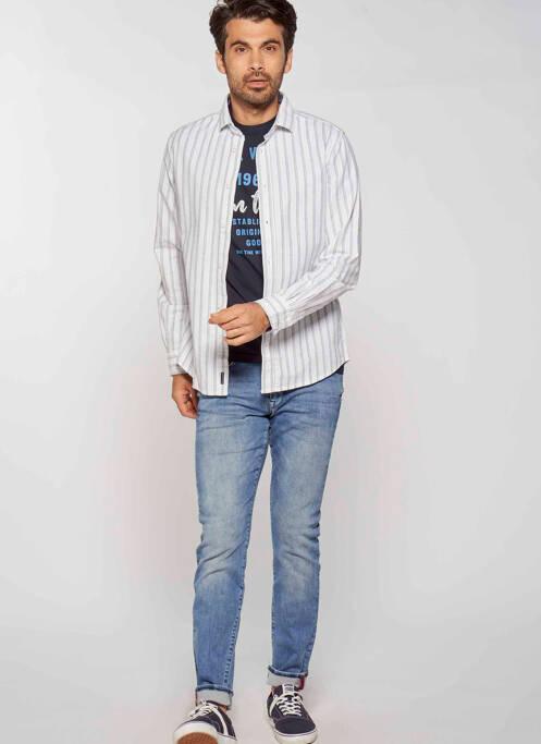 Jeans coupe slim bleu PETROL INDUSTRIES pour homme