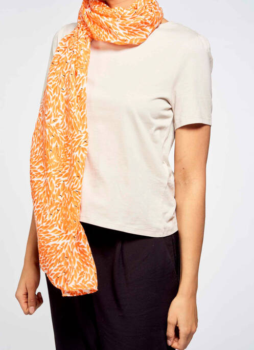 Foulard orange ZEB STYLE LAB  pour femme