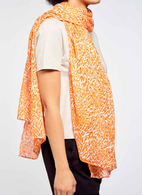 Foulard orange ZEB STYLE LAB  pour femme