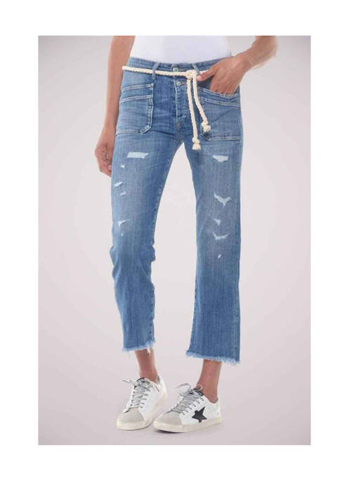 Jeans coupe droite bleu LE TEMPS DES CERISES pour femme