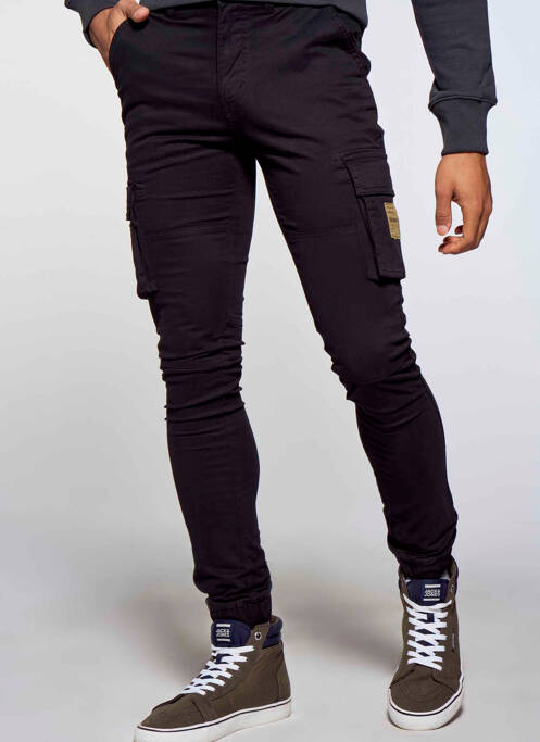 Pantalon cargo noir DENIM PROJECT pour homme