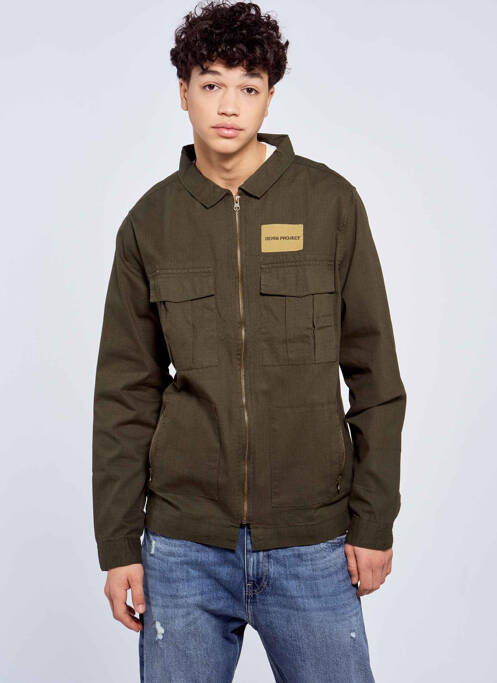 Veste casual vert DENIM PROJECT pour homme