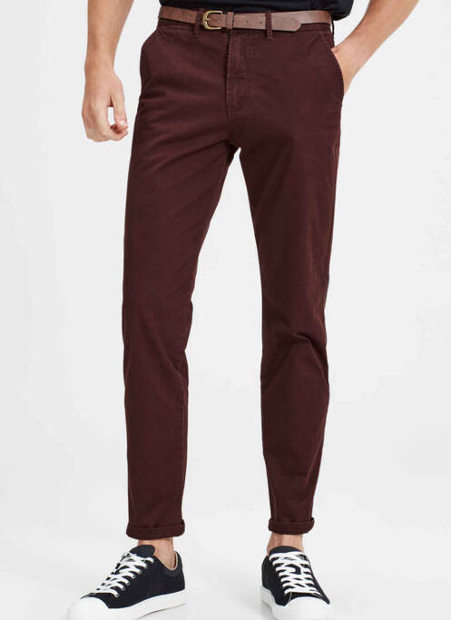 Pantalon chino rouge JACK & JONES pour homme