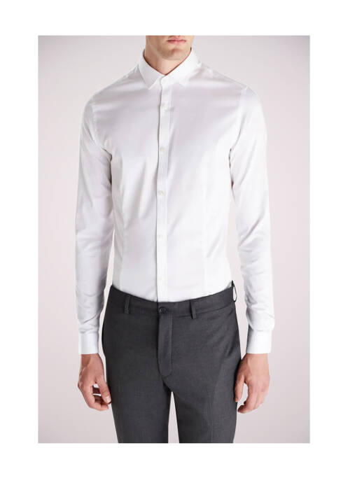 Chemise manches longues blanc JACK & JONES pour homme