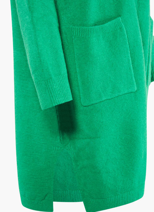 Gilet manches longues vert MILLENIUM pour femme