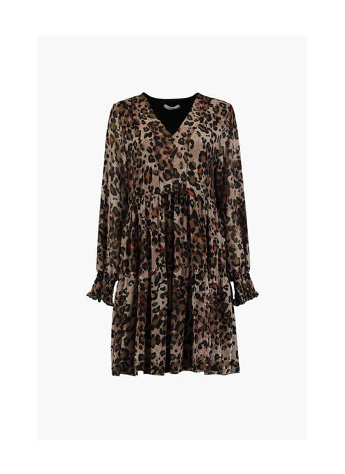 Robe courte marron HAILYS pour femme