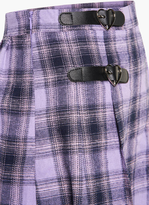 Jupe courte violet DAISY STREET pour femme