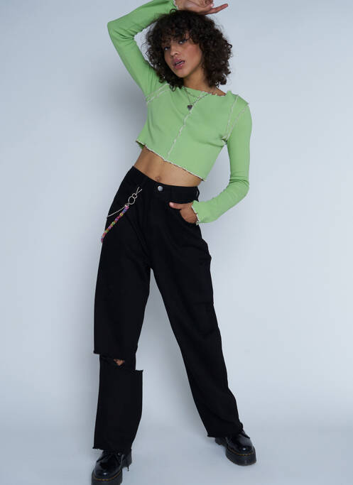 Jeans coupe droite noir DAISY STREET pour femme