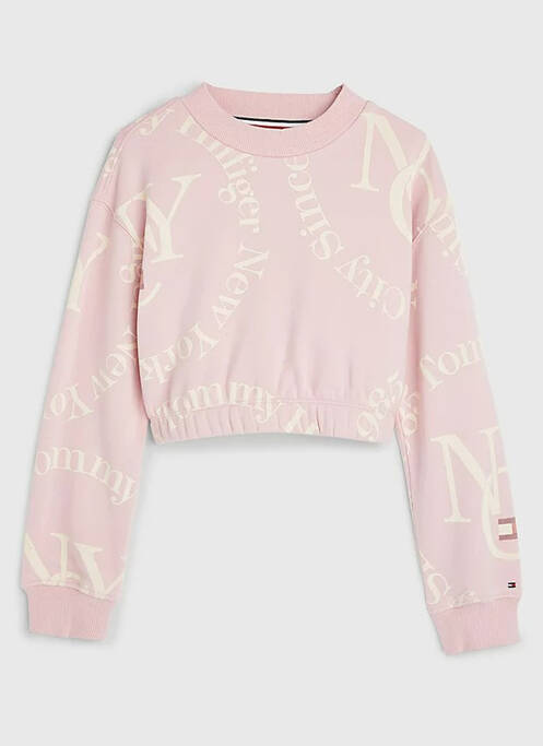 Sweat-shirt rose TOMMY HILFIGER pour fille