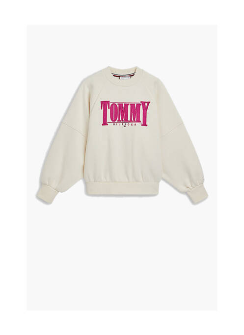 Sweat-shirt beige TOMMY HILFIGER pour fille