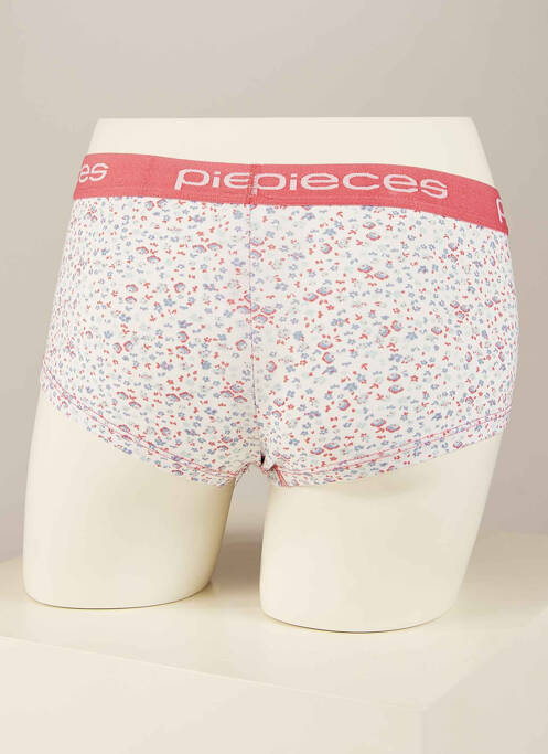 Shorty blanc PIECES pour femme