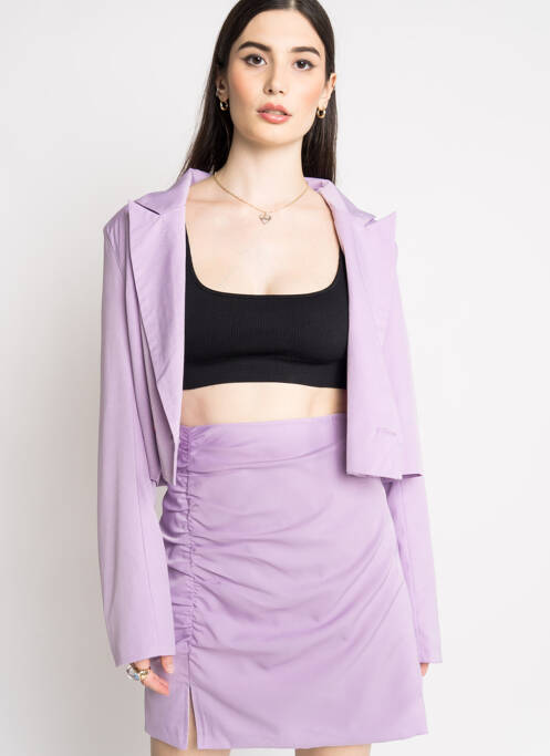 Jupe courte violet DAISY STREET pour femme