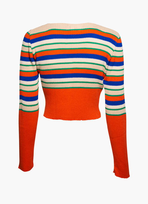 Gilet manches longues orange DAISY STREET pour femme