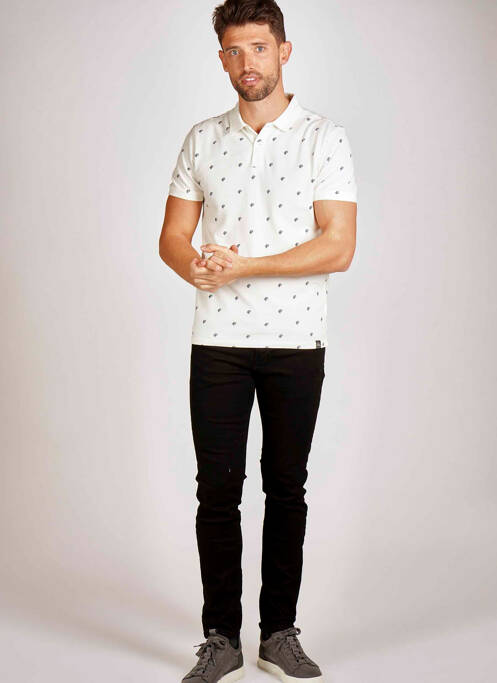 Polo blanc PETROL INDUSTRIES pour homme