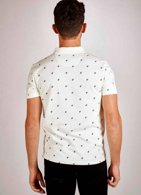 Polo blanc PETROL INDUSTRIES pour homme