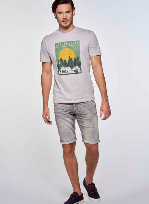 Short argent PETROL INDUSTRIES pour homme