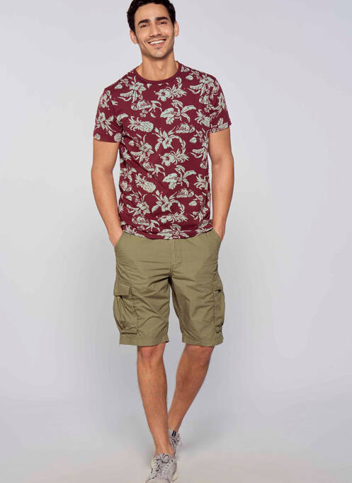 T-shirt rouge PETROL INDUSTRIES pour homme