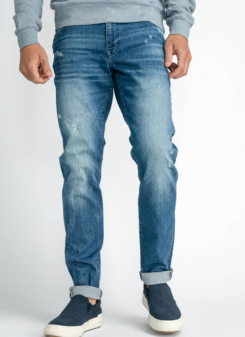 Jeans coupe slim bleu PETROL INDUSTRIES pour homme